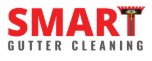 Logo for Smart Gutter Cleaning with a red and yellow colour scheme.